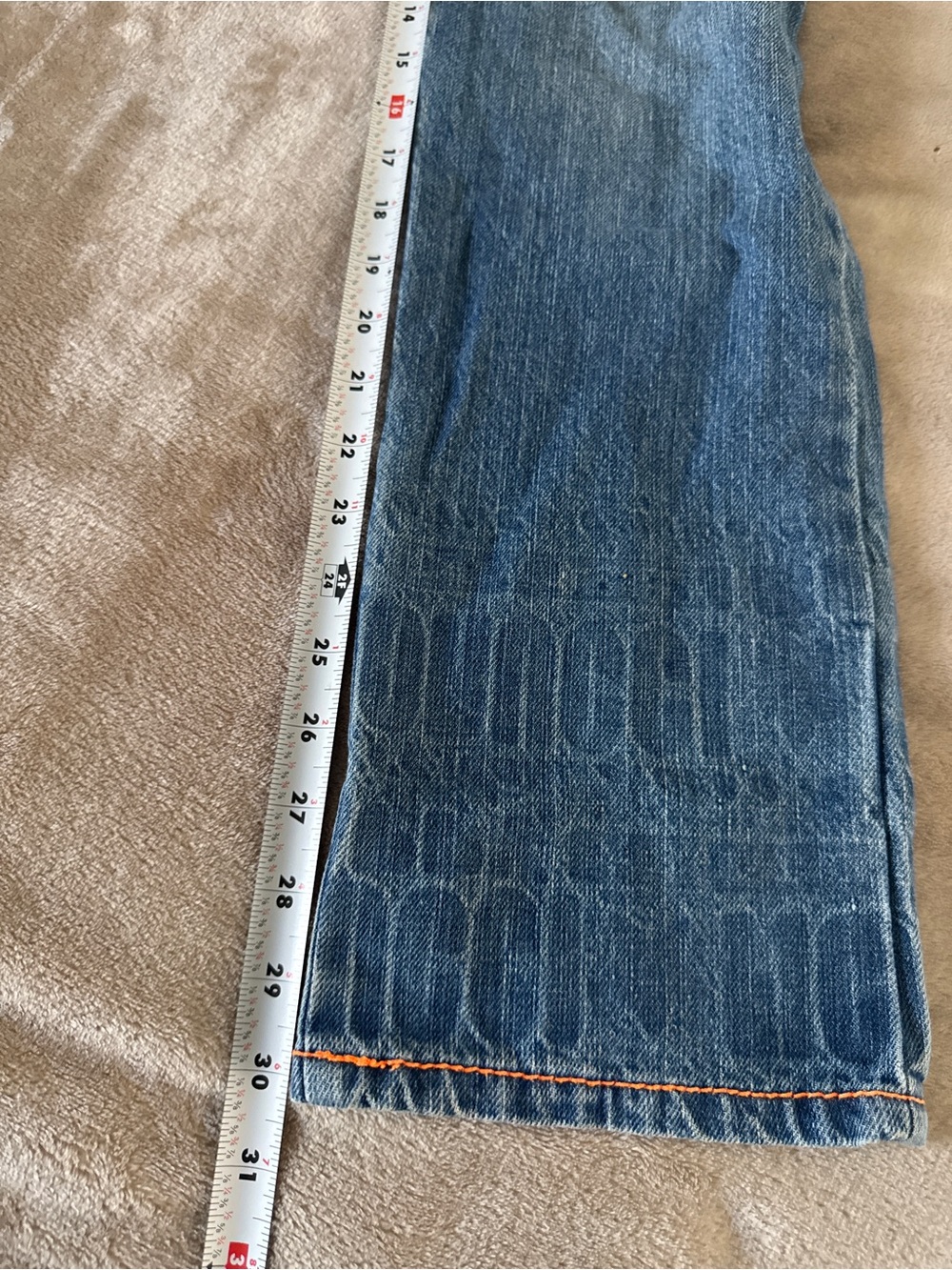Rare Fiorucci J-SS 140 Y2K Harajuku Double Waist Graphic Jeans XXS XS - Picture 16 of 16